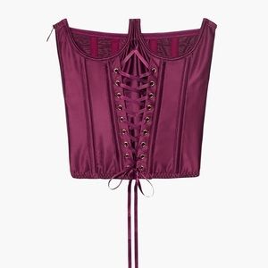 Savage X Fenty Laced Satin Cupless Corset